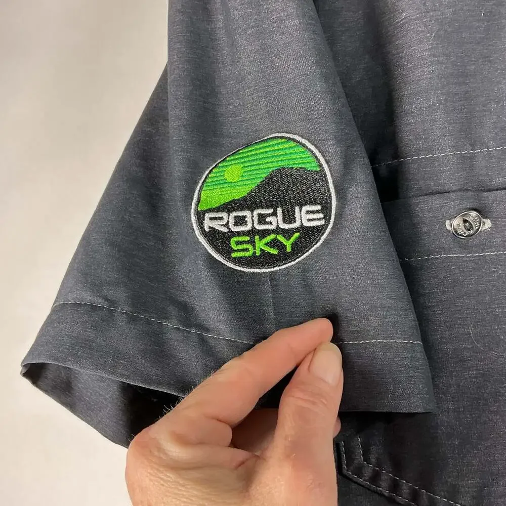 Kuhl Men's Short Sleeve Button Down Shirt with Custom Rogue Sky Embroidery